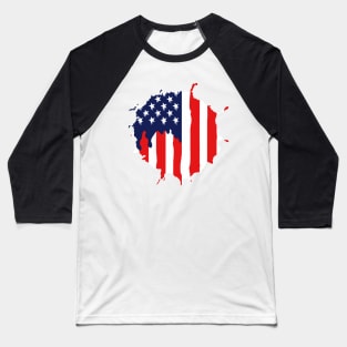 the united state America flag Baseball T-Shirt